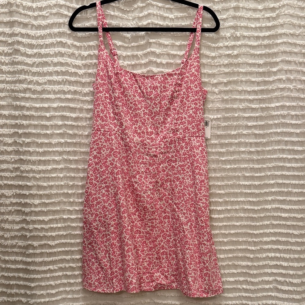 Floral Pink Sleeveless Dress